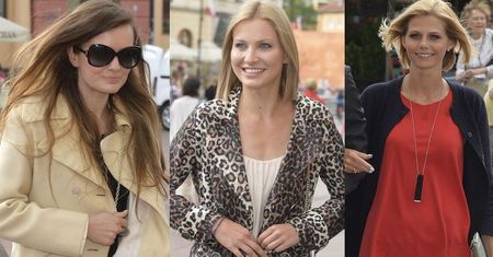 Joanna Moro w panterce, Marysia Niklińska w spodniach i Izabela Zwierzyńska w seksownej czerwieni na ślubie Anny Gzyry