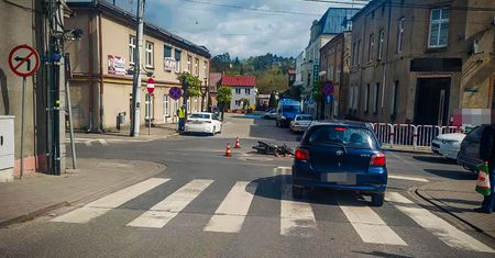 Poważny wypadek w Wyrzysku. Motocyklista zabrany do szpitala