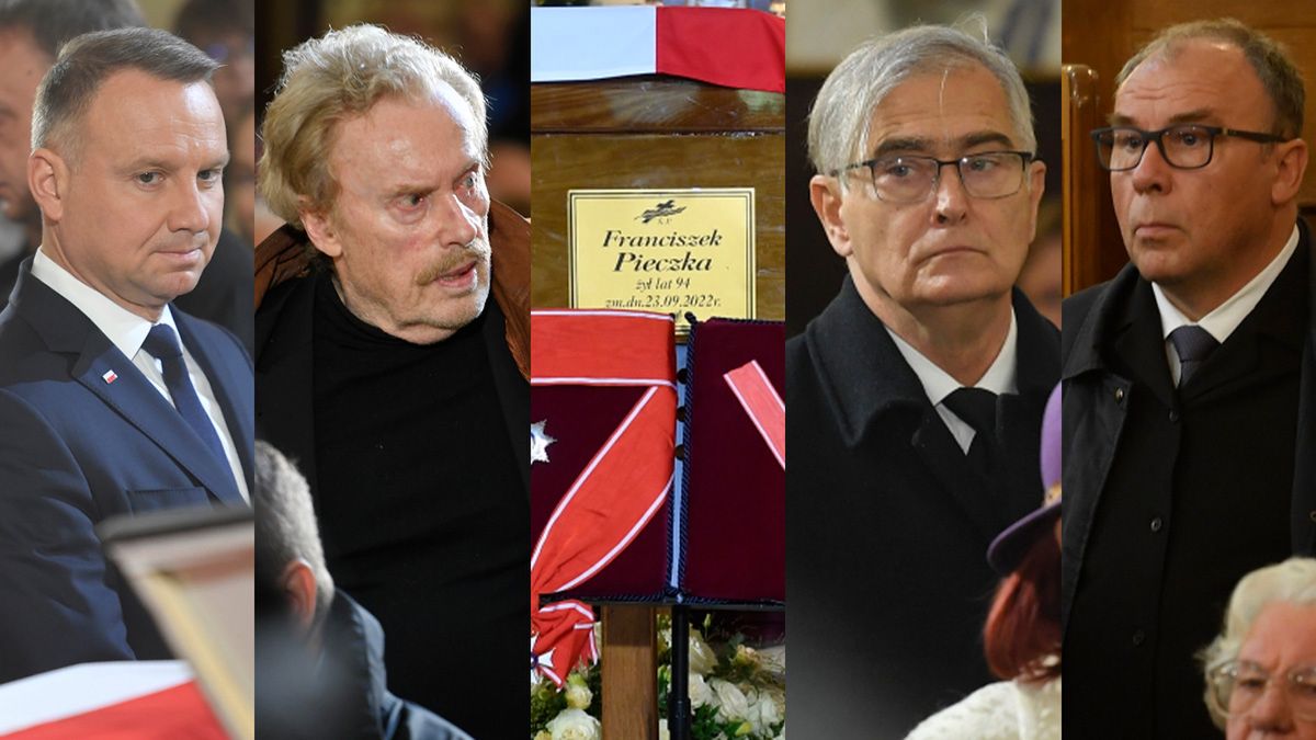 Pogrzeb Franciszka Pieczki: Andrzej Duda, Daniel Olbrychski, Olgierd Łukaszewicz, Bogdan Kalus