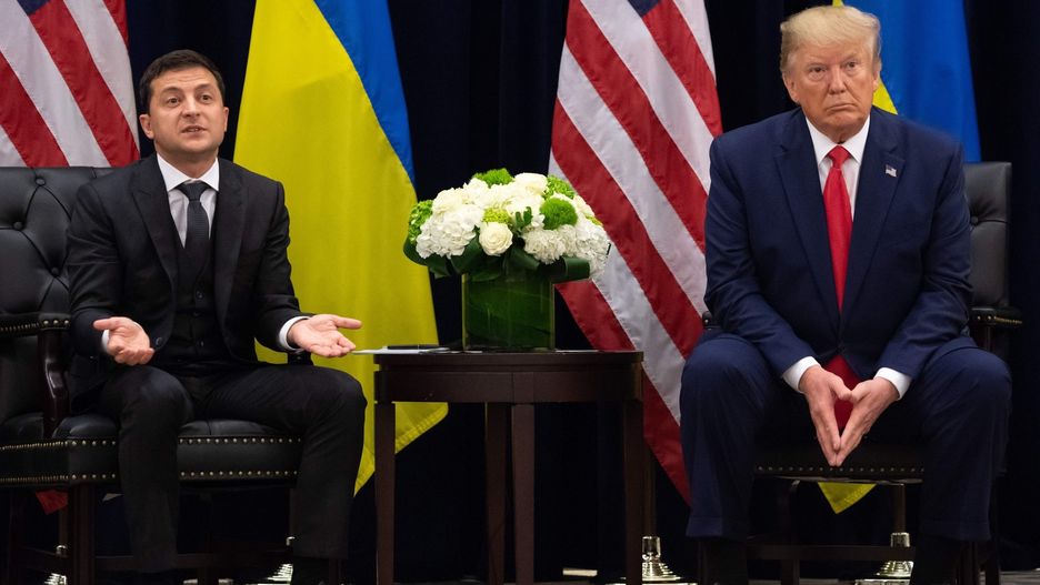 Wołodymyr Zełenski i Donald Trump.