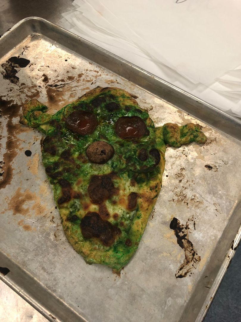 Pizza, która wygląda jak Shrek