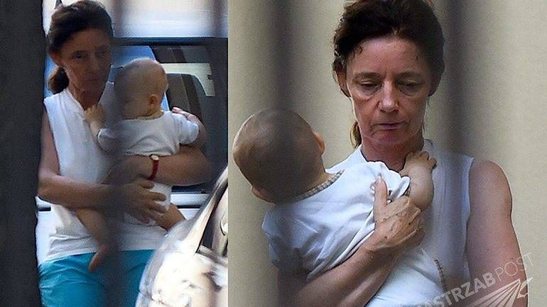 Zdjęcia aktorki Barbary Sienkiewicz z dziećmi. Paparazzi