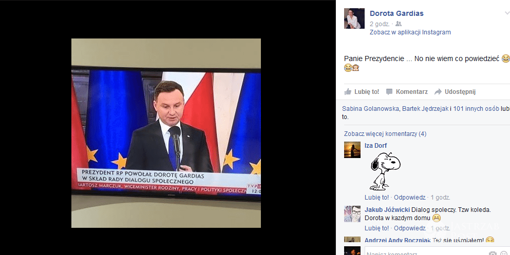 Wpadka TVP Info z Andrzejem Dudą i Dorotą Gardias