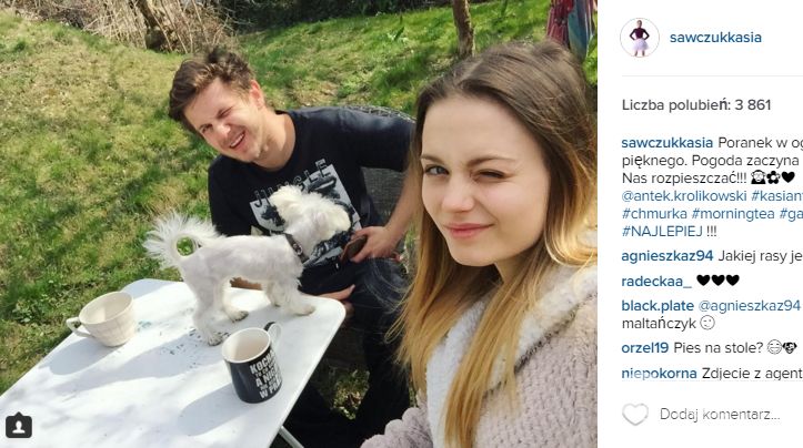 Katarzyna Sawczuk i Antoni Królikowski w Zalesiu