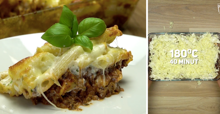 Makaronowa zapiekanka a'la lasagne
