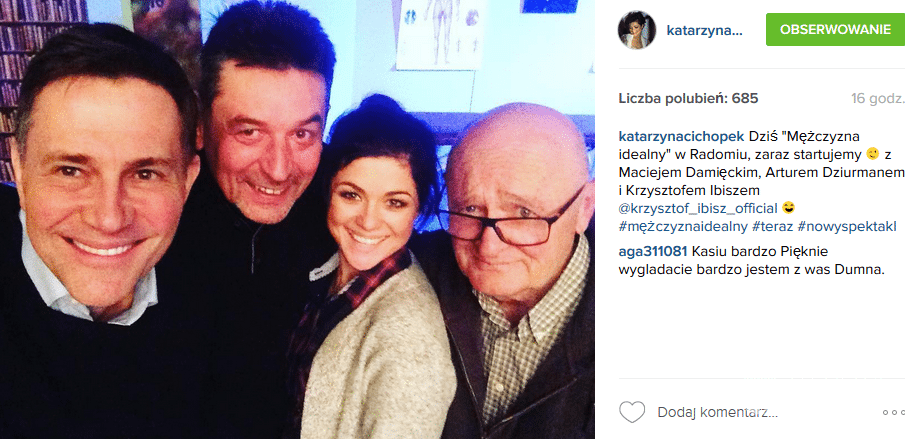 Katarzyna Cichopek na premierze spektaklu "Mąż idealny"