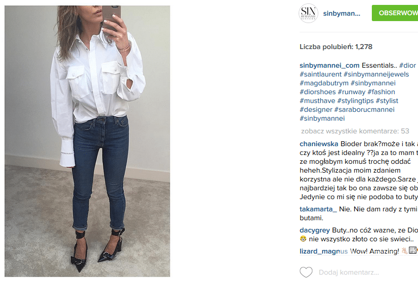 Stylizacja Sary Boruc