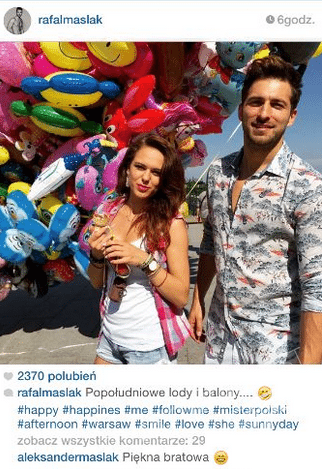 Kamila Nicpoń, Rafał Maślak
Fotografia: screen z Instagram.com