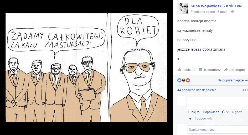 Kuba Wojewódzki o problemie aborcji