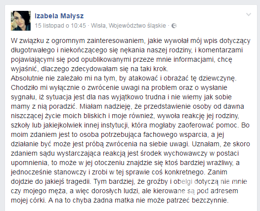 Izabela Małysz o dręczycielce jej rodziny