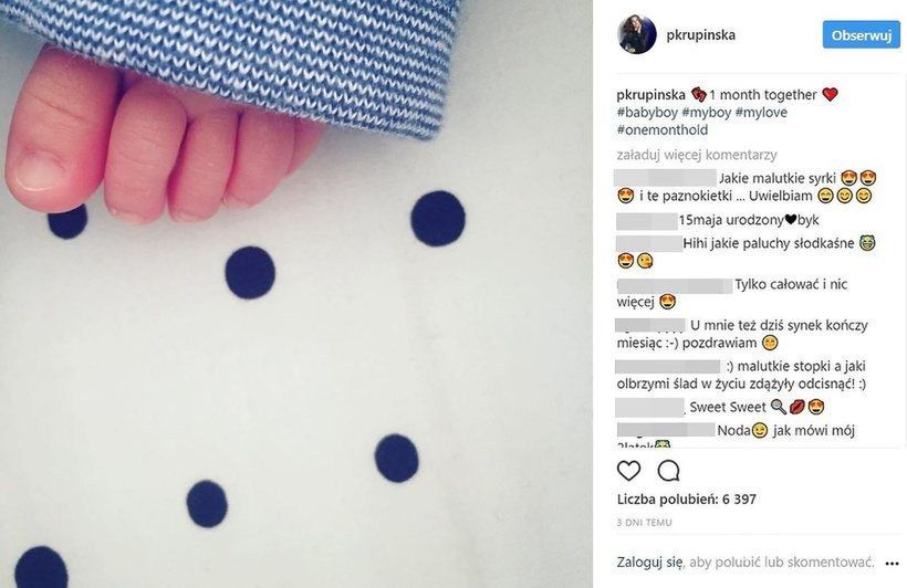 Paulina Krupińska pokazała synka