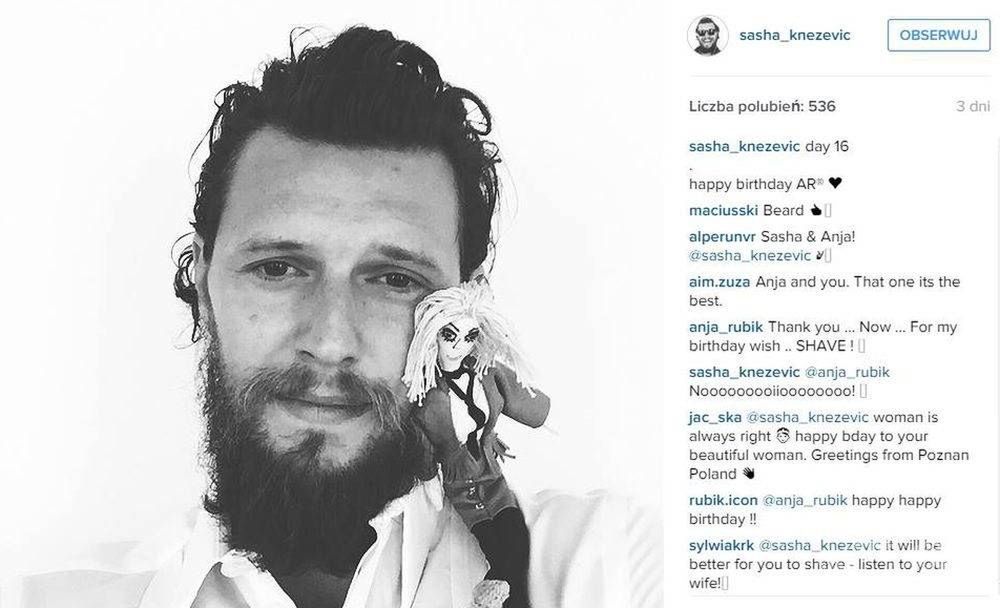 Mąż Anji Tubik złożył jej życzenia, fot. Insatgram