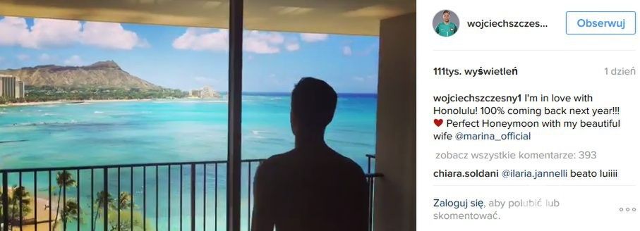 Wojtek Szczęsny i Marina są w podróży dookoła świata. Zatrzymali się na Hawajach