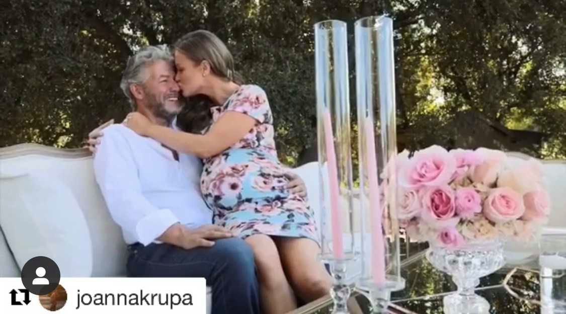 Joanna Krupa z mężem - baby shower Joanny Krupy