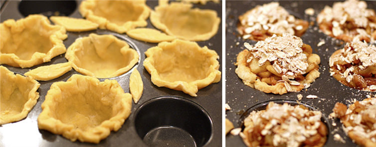 Orzechy albo płatki owsiane będą dobrym wykończeniem dla babeczek.