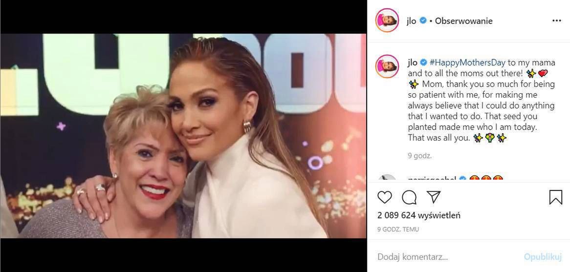 Jennifer Lopez z mamą