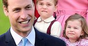 Nowe zdjęcie Charlotte i George'a. Książę William to naprawdę troskliwy ojciec