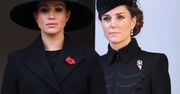 Smutne Meghan Markle i księżna Kate uczciły Dzień Pamięci. U boku królowej wystąpiła tylko jedna z nich. Skąd taka decyzja?