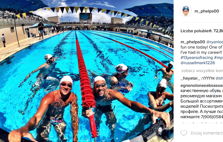 Michael Phelps stawia bańki
