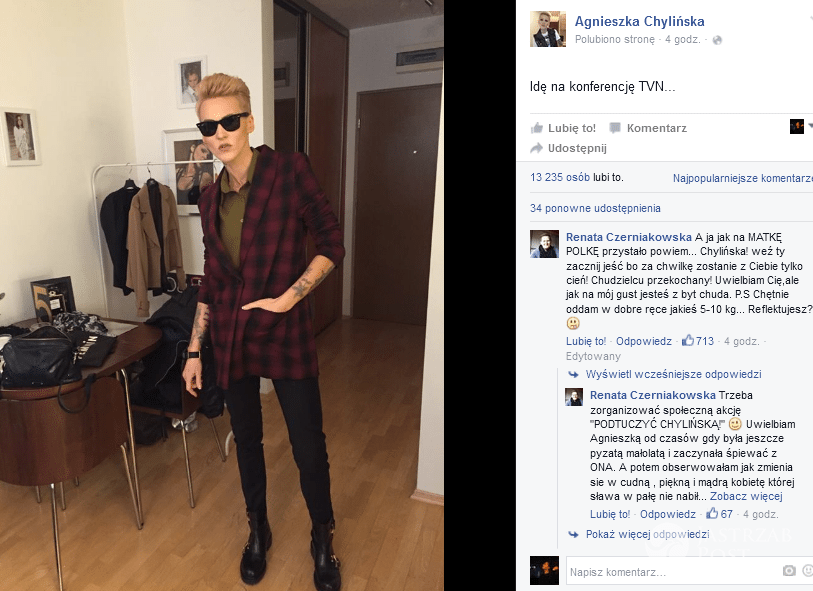 Agnieszka Chylińska na ramówce TVN 2016