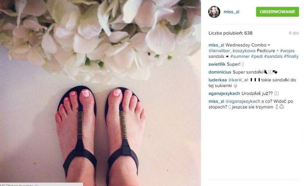 Ciąża Zofii Ślotały, fot. Instagram