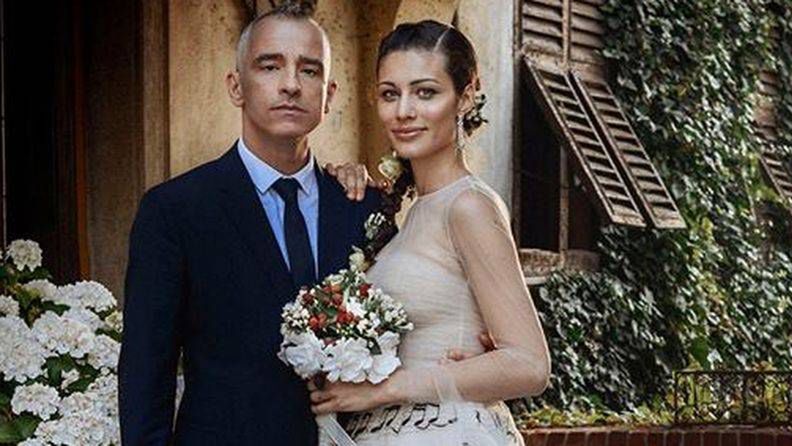 Eros Ramazzotti z żoną