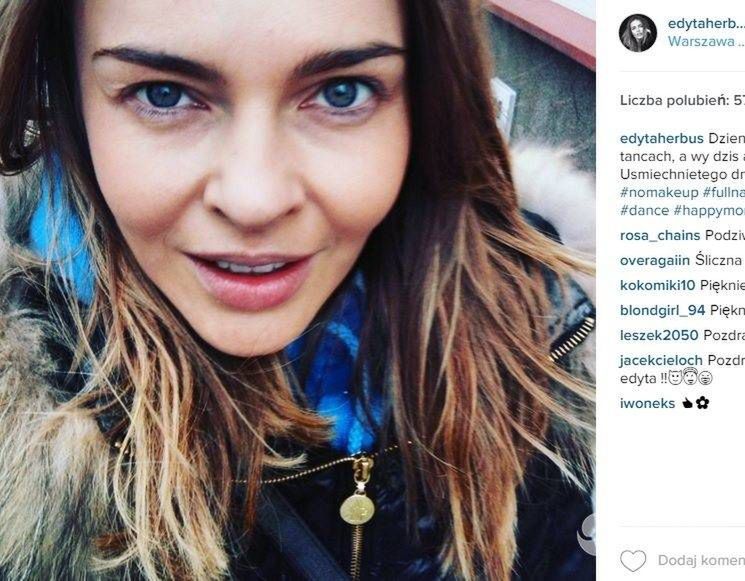Edyta Herbuś bez makijażu